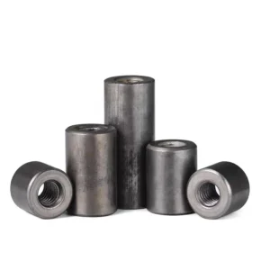 Iron Plain Finish Long Round Nuts Hole Internal Threaded Cylindrical Joining Head Thick Round Q235 Carbon Steel Chinese National Standard
