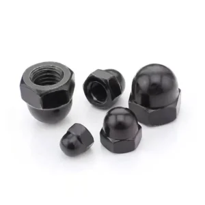 Blackened Cap Type Black Cap Form Nuts Lights Fine Thread Cap Nut Cap Nuts Electrical Plated Blackened Cap Nut
