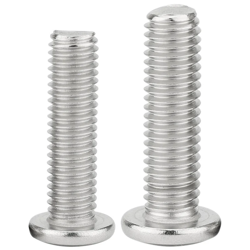 Iron Zinc-Plated Chamfered Button Head Cross-Recessed Machine Screws M3M4M5M6M8M10