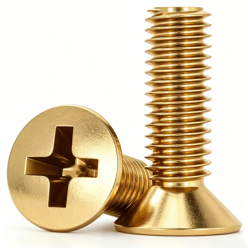 Kim. Color Countersunk Head Screws Carbon Steel Cross Recess Flat Head Round Head Electrical Swimming gold Flange Nuts Washers Washer Simulation Copper