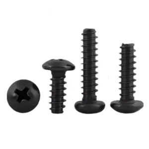 Stainless Steel 304 Cross-Recessed Round Head Flat End Self-Tapping Screws M2-M5 Pan Head PB304