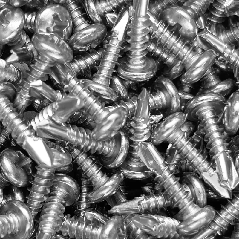 410/304 Stainless Steel Cross-Recessed Round Head Self-Tapping Self-Drilling Screws Aluminum Alloy Doors and Windows Pan Head