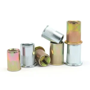 Rivet Nuts M6 Carbon Steel Zinc-Plated Rivet Nuts Cylindrical M3M4M5M8M12 Screw Eye Ring Expansion Anchors