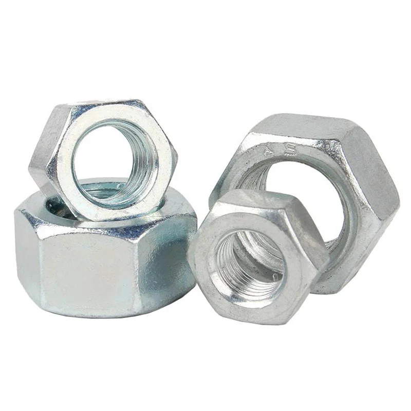 Iron White Zinc-Plated DIN934 Hex Nuts . . M3 Zinc-Plated