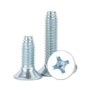 Grade 8.8 Blue-White Zinc-Plated Trilobular Thread Machine-Thread Cross-Recessed Countersunk Head Screws Self-Locking M3/M4/M5