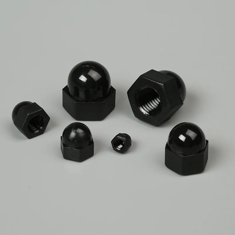 M3M4M5 Nylon Hex Cap Type Hex Nuts Plastic Decoration Nuts Plastic Cap Ball Head Hex Nuts