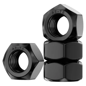 304 Black Stainless Steel Hex Nuts Plated Zinc External M4/M5/M6/M8