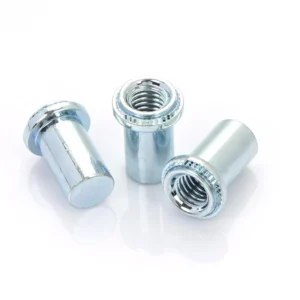 Shenzhen. B-M3M4M5M6M8-0/1/2 Carbon Steel Shoulder Serrated Sealing Nuts Self-Clinching Water-Resistant Nuts Stud