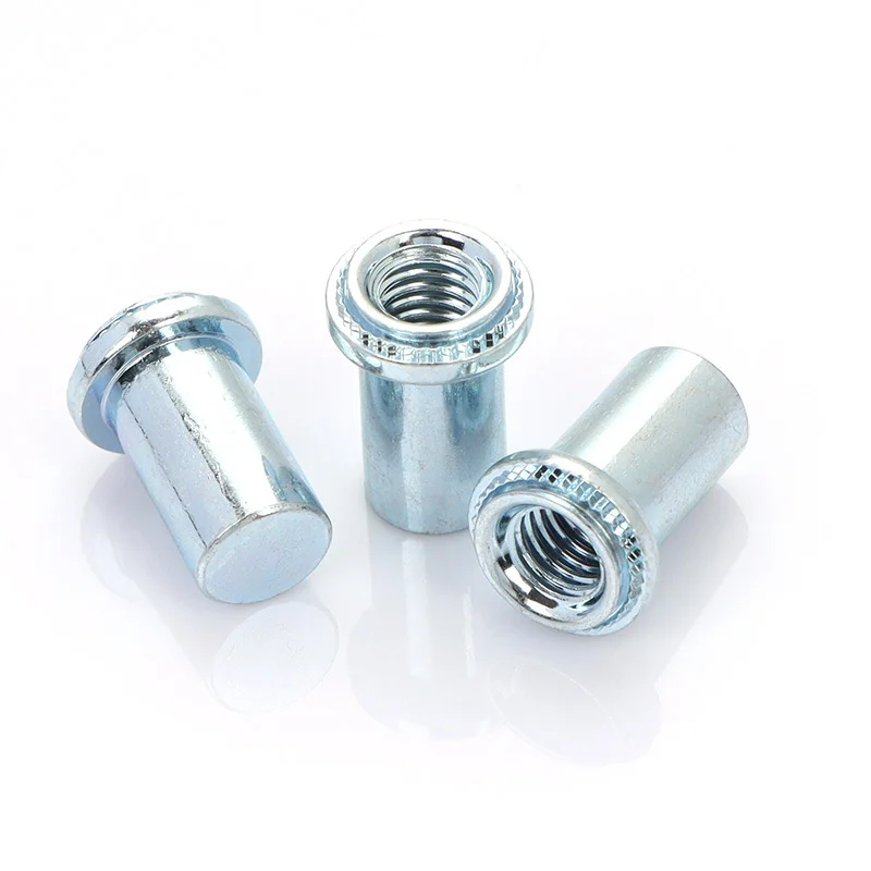 Shenzhen. B-M3M4M5M6M8-0/1/2 Carbon Steel Shoulder Serrated Sealing Nuts Self-Clinching Water-Resistant Nuts Stud