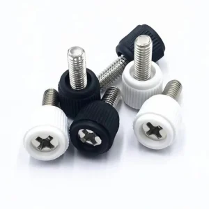 Cross Recess Plastic Head Thumb Screws Computer Case Plastic Straight Knurl Round Head Thumb Bolts Handle Crunch