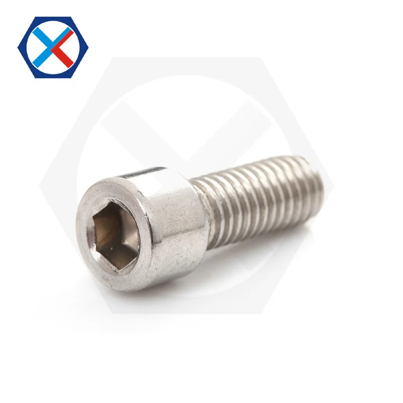 201 Stainless Steel Smooth Socket Head Cap Screws Bolts Socket Cap Head Light Head Cylindrical Head Hex Socket Screw Flat End Screws M2-M16