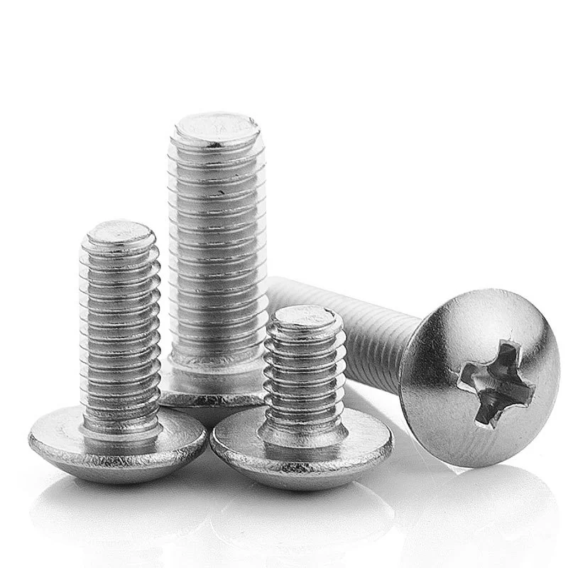 TM Nickel-Plated Large Truss Head Round Head Cross-Recessed Machine Screws Truss Head Large Head Mushroom Head M2M3M4M5M6