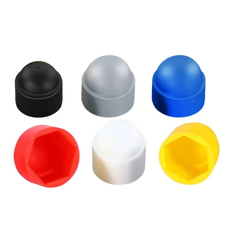 Plastic Nut Protection Caps Decoration Protective Dust Round Head Hex Nuts Protection Cap Nuts Cap Nuts Sleeve Screws Mask Head