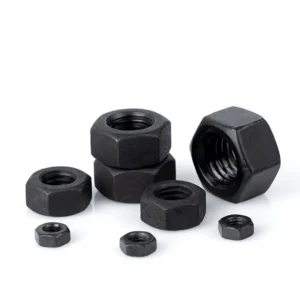 Carbon Steel Blackened Grade 8.8 Hardened Hex Nuts Black Grade 4.8 Iron M2M3M4-M24