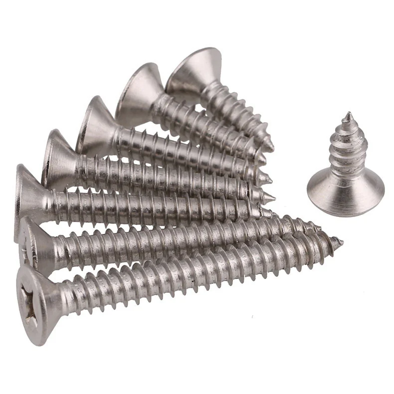 Stainless Steel Cross-Recessed Countersunk Head Self-Tapping Screws