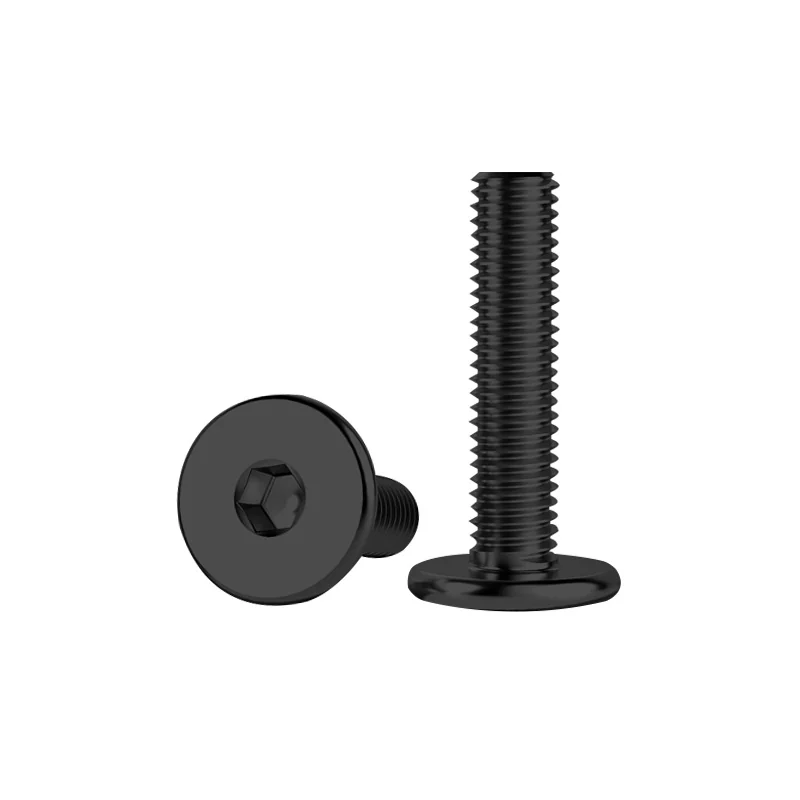 10.9LevelCM Flat Head Hex Socket Screws Black Hardened Carbon Steel Bolts M4M5M6More