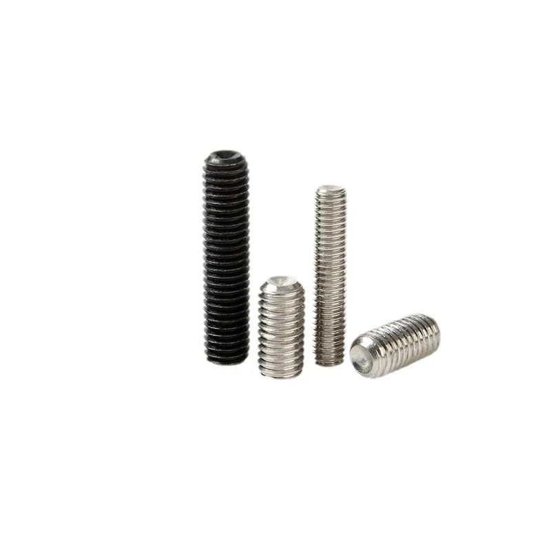 304 Stainless Steel Cup Point Set Screws Flat Head Hex Socket Flat Point Machine m