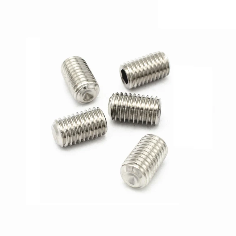 304 Stainless Steel Set Screws GB80 Hex Socket Machine m Headless Set High-Strength