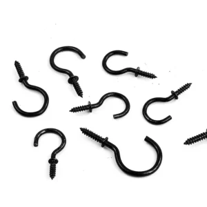 Iron Black Screw Eye Screws Shut up. Screw Eyes Screw Split Lights Hook cups Hook Self-Tapping Hook Wing Screw 1/2 5/8
