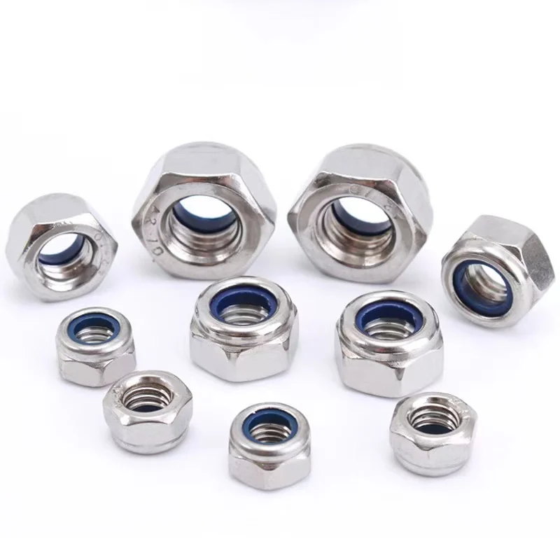 Nylon Lock Nuts Hex Anti-Slip M6M8M10M12M14M16M18M20