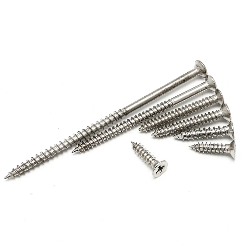 Wu Wang Screws Countersunk Head GB846 Self-Tapping Screws 201 Stainless Steel M4M5 Screws Countersunk Head Self-Tapping Stainless Steel Screws