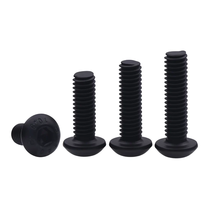 Grade 10.9 Round Head Hex Socket Screws Pan Head Partial Round M1.6-M16