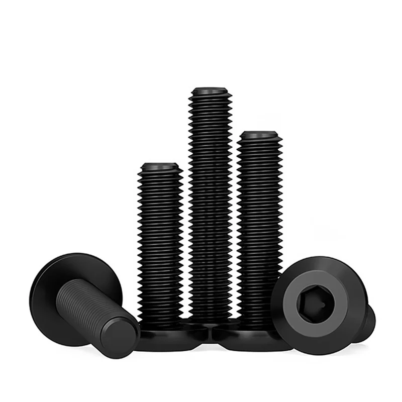 Black Furniture Chamfered Hex Socket Screws Flat Head Machine Electrical M4M5M6M8M10