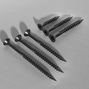 Black Knurled Flat Head Hexalobular Recess Ace Plate Screws Household External Wood Rust-Resistant epoxy coating Self-Tapping Screws