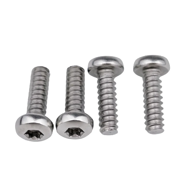 Pan Head Hexalobular Flat End Self-Tapping Screws GB2670.1 Flat End B Type Button Head Hexalobular Cut Tip Screws 304 Stainless Steel