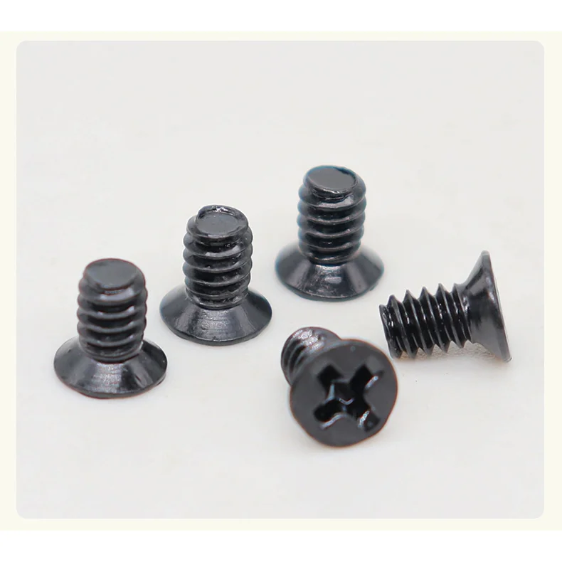 2.5 Inch Solid hard Pan Cross-Recessed Countersunk Head Screws KM Countersunk Head Cross Recess Machine Screws 2.5 Inch Machine Hard Pan Screws M3