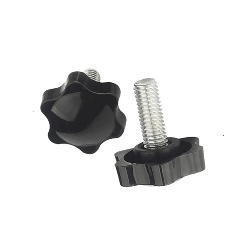 M4~M12 Star-Shaped Crunch Plastic Head Screws 25#32#38# Hex Hexalobular Thumb Screw Kits Rubber