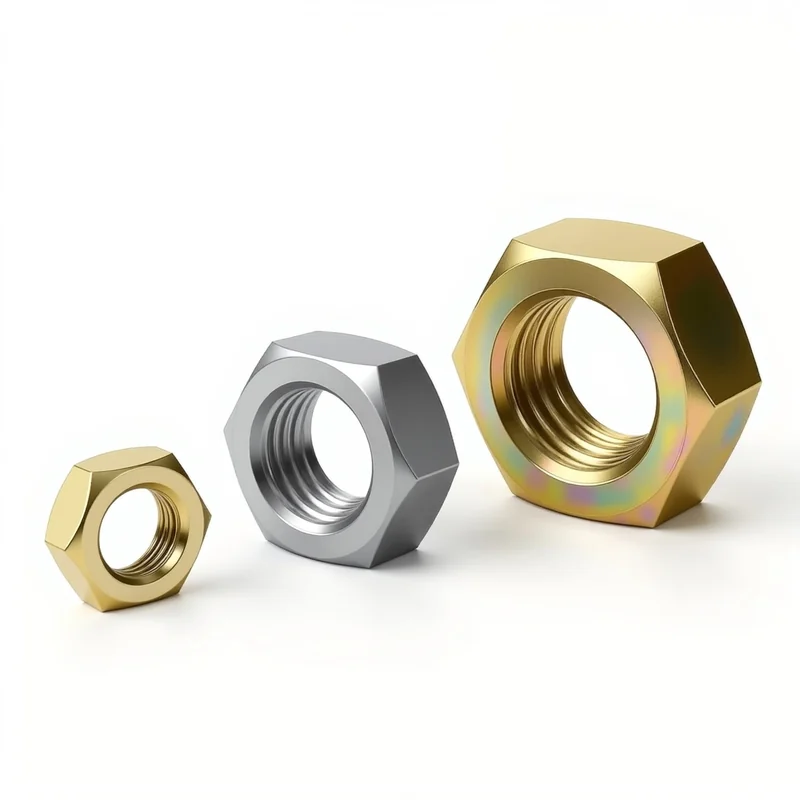 GB808 Fine Thread Thin Nuts Thin Nuts Hex Flat Nuts Hex Thin Nuts M10*1* Tube Nuts Oversaline fog.