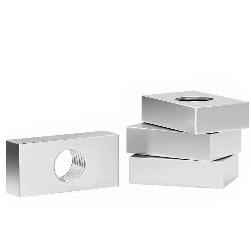 Zinc-Plated Square Thin Rectangular Nuts Locking M3-M12