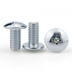 Zinc-Plated Large Truss Head Cross-Recessed Machine Screws Mushroom Head Truss Head