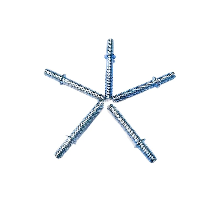 Centre With Washer Block Thread Screws Double-Ended Thread Threaded Rods Furniture Screws Quality assurance