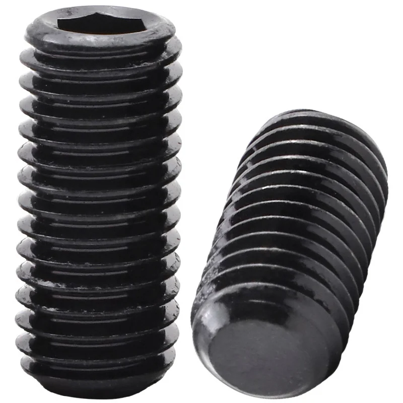 Grade 12.9 Hex Socket Machine m Flat Point Set Screws Headless Set Locating M3/M4/M5/M6