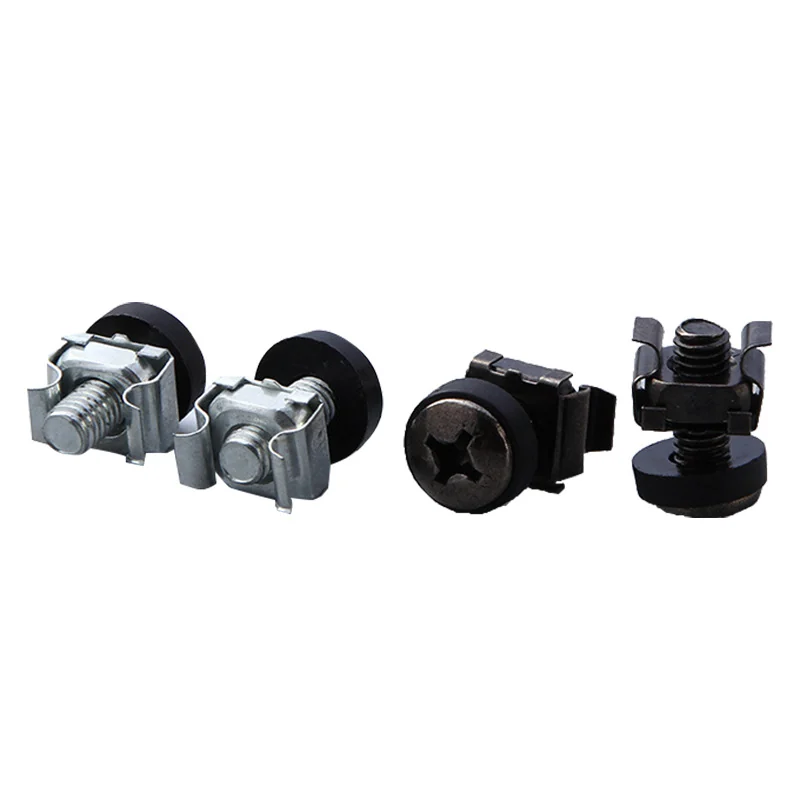 Black Equipment Cabinet Screws Computer Case Equipment Cabinet Screws Cut. Nut Exchange Equipment Cabinet Network Servers Clip Screws