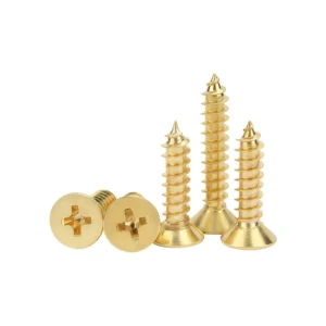 Full Brass Cross-Recessed Countersunk Head Self-Tapping Screws KA Kim. Color Cross-Recessed Screws M4 M5