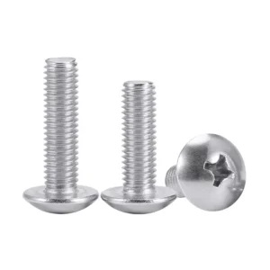 304 Stainless Steel Large Truss Head Round Head Cross-Recessed Machine Screws 201 Mushroom Head TM Truss Head
