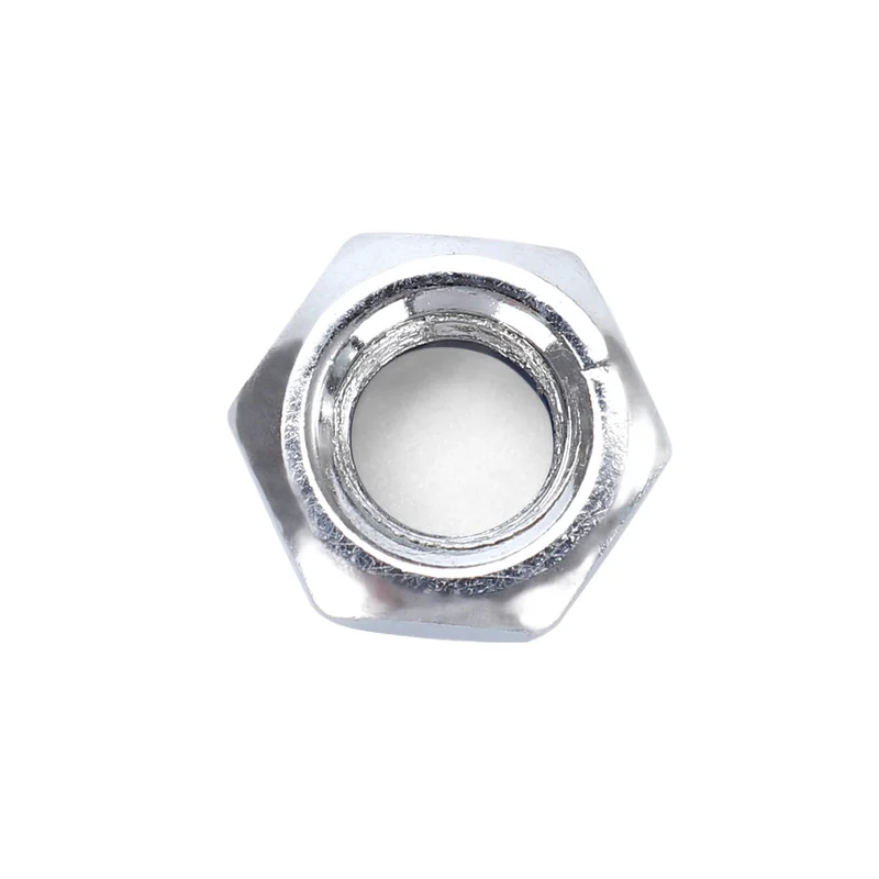 Iron Zinc-Plated Hex Lock Nuts High-Strength Nylon M3-M24 Stainless Steel