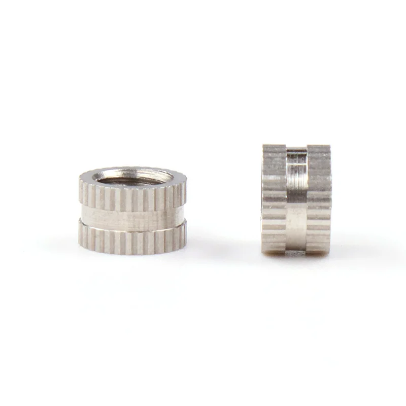 304 Stainless Steel Knurled Nuts Embedded Injection-Molding Hollow Insert Hardware M2-M10