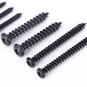 304 Stainless Steel Black Cross-Recessed Round Head Self-Tapping Screws Plated Zinc Pan Head Small M2M3M4M5M6