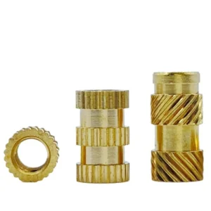 Injection-Molding Knurled Copper Knurled Threaded Inserts Embedded Pieces Insert Through Hole Blind Hole Blind Threaded Copper M2-M8