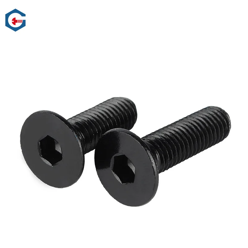 304 Stainless Steel Flat Head Machine-Thread Hex Socket Countersunk Head Screws M2-M16 Hex m3/m4