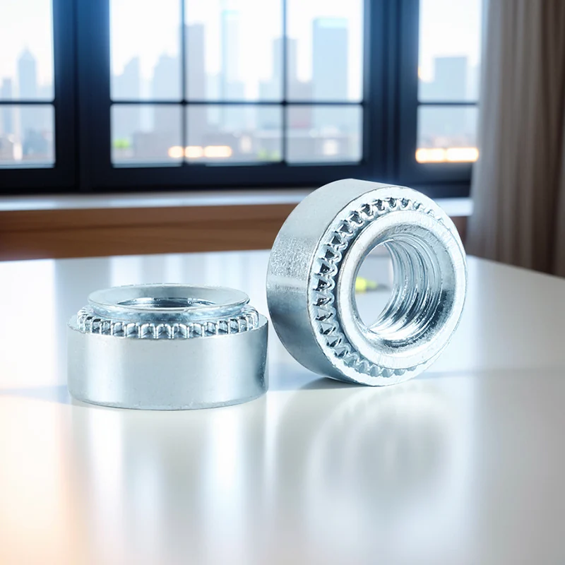 Zinc-Plated Self-Clinching Nuts Press Plate Embossed S Carbon Steel Rivet Joining M2M3M4M5M6M8M10