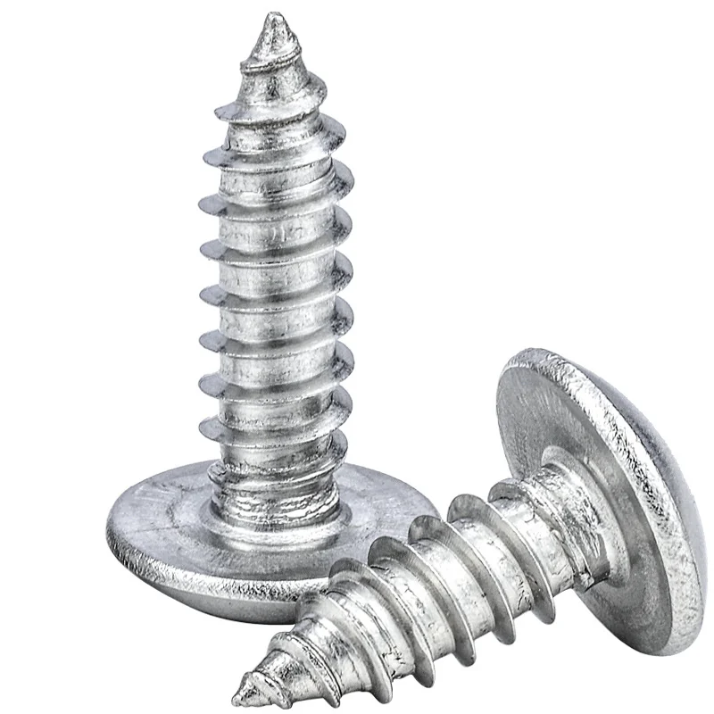 TA Nickel-Plated Large Truss Head Cross-Recessed Large Truss Head Self-Tapping Screws Mushroom Head M3/M4/M5/M6