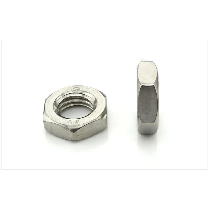 【GB6172.1】 Thin Nuts 304/316 Stainless Steel Thin Nuts Short Hex Thin Nuts M3-M20
