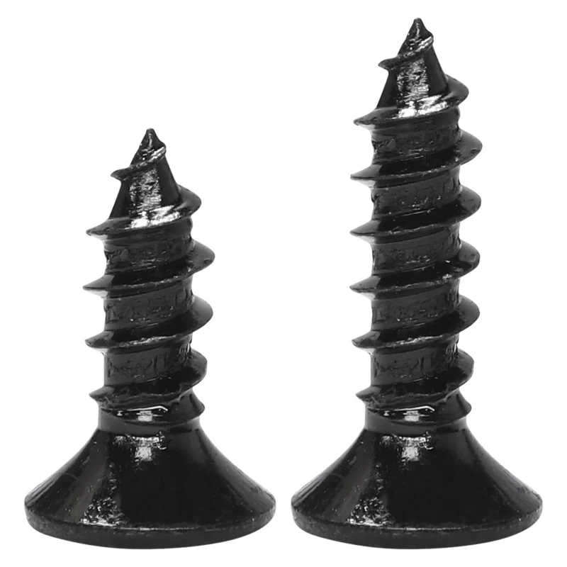 Grade 8.8 Black Hex Socket Flat Head Self-Tapping Screws Blackened Countersunk Head M3M4M5M6M8
