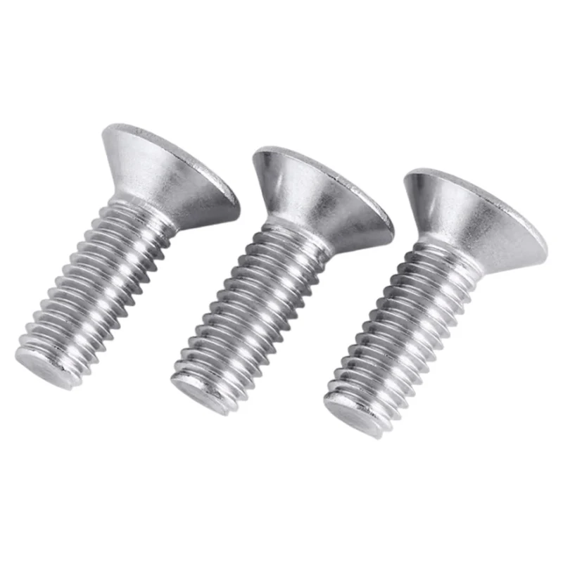 304 Stainless Steel Hex Socket Countersunk Head Screws 201 Flat Head M1.6M2M3M4M5M6M8