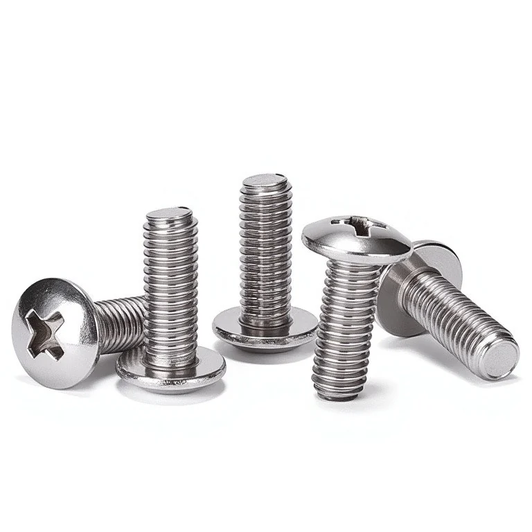 201 Stainless Steel Large Truss Head Cross-Recessed Screws Machine Mushroom Head M3M4M5M6